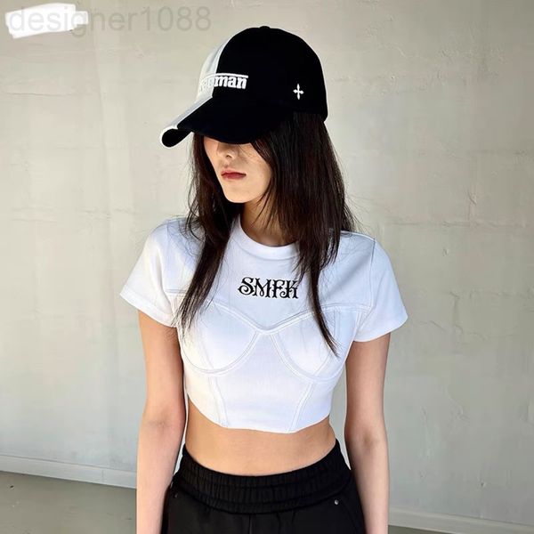 women's t-shirt designer 2022 early spring new cross locomotive short t sleeve chest pad exposed navel t-shirt pure atmosphere ceiling, White
women's t-shirt designer 2022 early spring new cross locomotive short t sleeve chest pad exposed navel t-shirt pure atmosphere ceiling, White