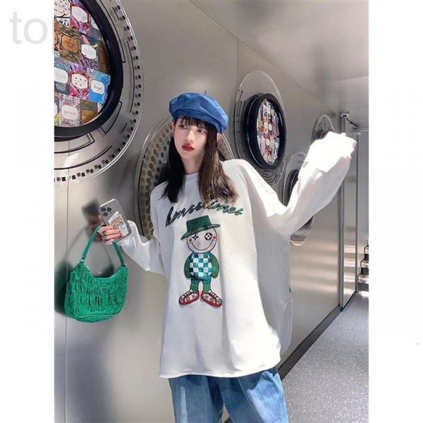 women's t-shirt designer chaopai 22 early spring new prank cartoon long chessboard doll round neck ri60, White
women's t-shirt designer chaopai 22 early spring new prank cartoon long chessboard doll round neck ri60, White