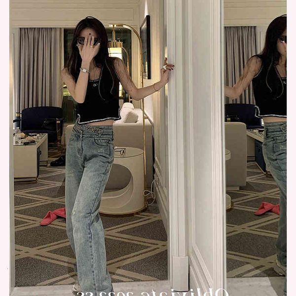 women's jeans jingtian / "another fashionable quot; women's jeans with blue and green waist, scratched heart broken straight
women's jeans jingtian / "another fashionable quot; women's jeans with blue and green waist, scratched heart broken straight