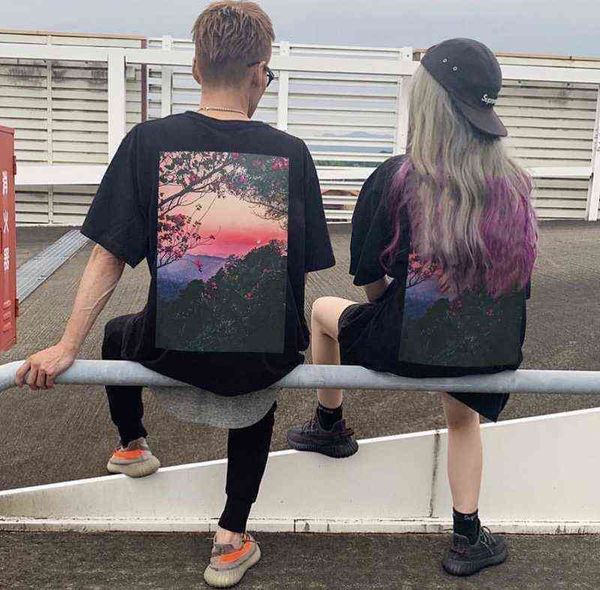 god double line ess t shirts flower hillside sunset short sleeve printed high street t-shirt casual loose trendy brand cool men's women, White;black
god double line ess t shirts flower hillside sunset short sleeve printed high street t-shirt casual loose trendy brand cool men's women, White;black