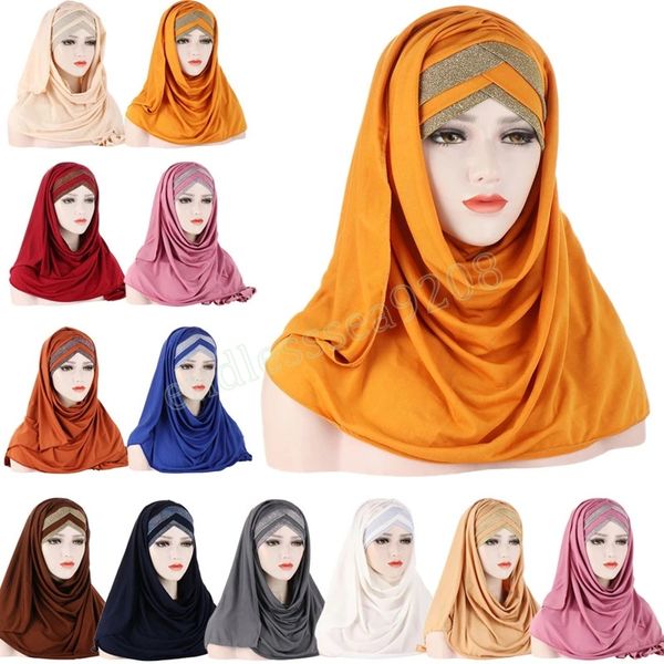 glitter one piece amira muslim women long scarf pull on ready wear instant cap headwear wrap hijab turban arab femme chemo shawl, Blue;gray
glitter one piece amira muslim women long scarf pull on ready wear instant cap headwear wrap hijab turban arab femme chemo shawl, Blue;gray