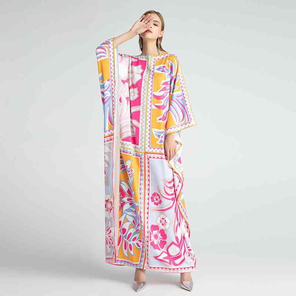 casual dresses meat covered large women's dress round neck bat sleeve printed dress dubai robe, Black;gray
casual dresses meat covered large women's dress round neck bat sleeve printed dress dubai robe, Black;gray