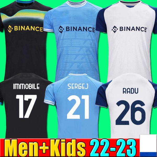 22 23 lazio soccer jerseys sergej 2022 2023 laz anniversary football shirt pedro luis alberto immobile men kids kits maglia da calcio, Black;yellow
22 23 lazio soccer jerseys sergej 2022 2023 laz anniversary football shirt pedro luis alberto immobile men kids kits maglia da calcio, Black;yellow