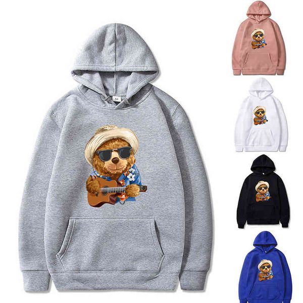 sweatshirt men and women hoodies bear with hat print clothes autumn casual fashion pullovers jumpers harajuku streetwear y220702, Black
sweatshirt men and women hoodies bear with hat print clothes autumn casual fashion pullovers jumpers harajuku streetwear y220702, Black