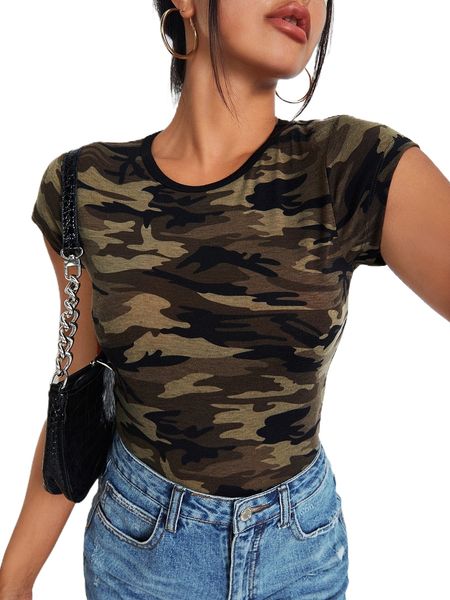 camo print tee b4wk#, White
camo print tee b4wk#, White