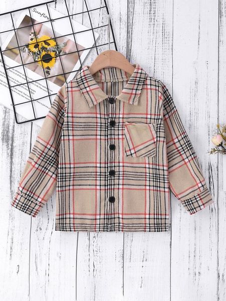 toddler boys plaid button front shirt she05, White;black
toddler boys plaid button front shirt she05, White;black
