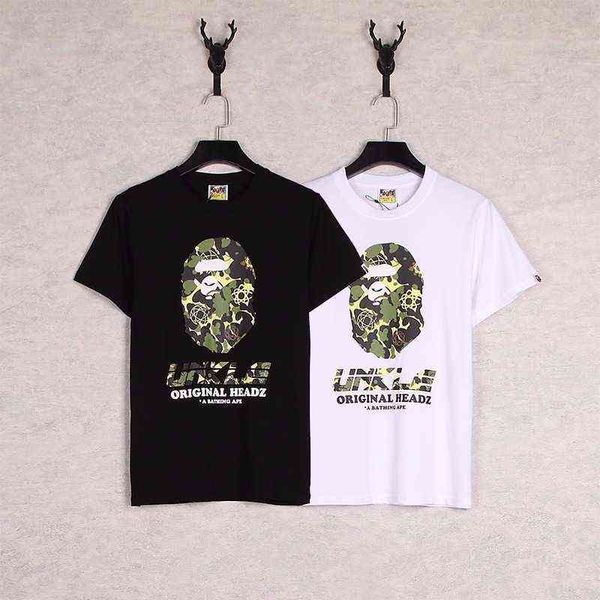 brand designer t shirt trendy short sleeve green ape head letter printed round neck t-shirt for men and women, White;black
brand designer t shirt trendy short sleeve green ape head letter printed round neck t-shirt for men and women, White;black