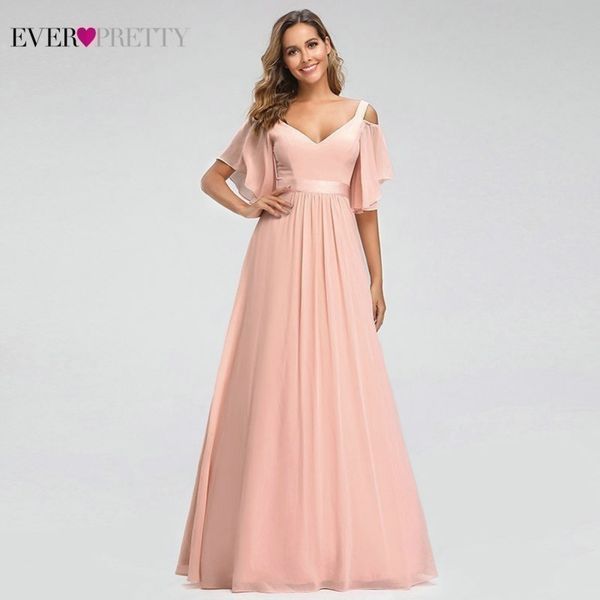 ever pretty pink bridesmaid dresses aline vneck off the shoulder elegant long dresses for wedding party robe mousseline y200109, White;black
ever pretty pink bridesmaid dresses aline vneck off the shoulder elegant long dresses for wedding party robe mousseline y200109, White;black