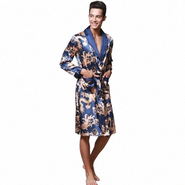 male chinese style dragon robe bathing home sleep wear silk satin soft embroidery loose v-neck men pajamas nightgown kimono j4us#, Black;brown
male chinese style dragon robe bathing home sleep wear silk satin soft embroidery loose v-neck men pajamas nightgown kimono j4us#, Black;brown