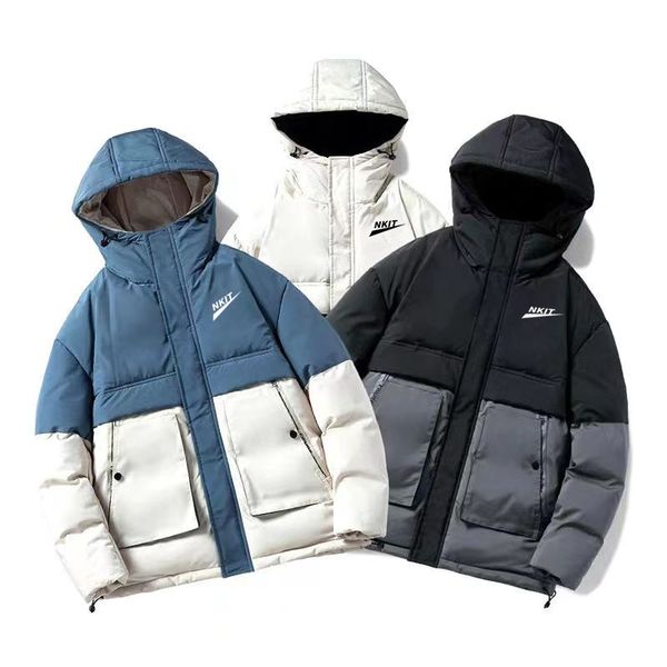 winter down leisure designer hoodie down jacket white duck windbreak men parkas jackets collar hat keep warm fashion classic tracksuits coat, Black
winter down leisure designer hoodie down jacket white duck windbreak men parkas jackets collar hat keep warm fashion classic tracksuits coat, Black