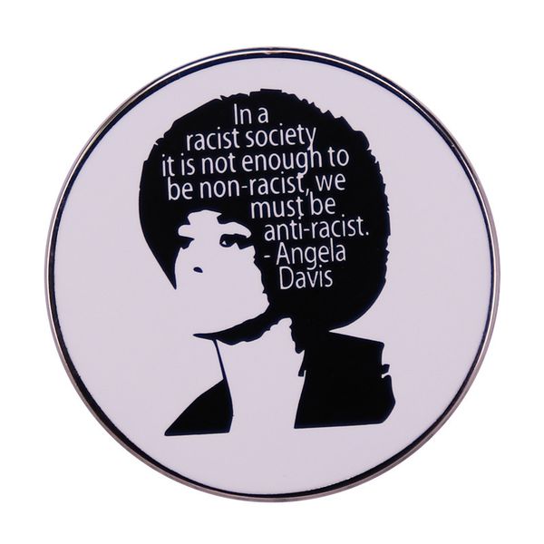 angela davis famous quote brooch in a racist society it is not enough to be non-racist we must be anti-racist pin, Blue
angela davis famous quote brooch in a racist society it is not enough to be non-racist we must be anti-racist pin, Blue