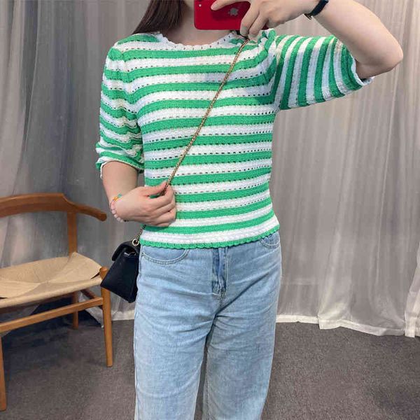 women's sweaters french family spring and summer women's clothing stripe design hollow hook flower bubble sleeve knitted uecc, White;black
women's sweaters french family spring and summer women's clothing stripe design hollow hook flower bubble sleeve knitted uecc, White;black