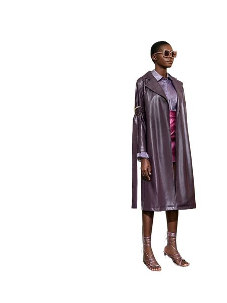 x circe belted detail pu leather trench coat y1go#, Tan;black
x circe belted detail pu leather trench coat y1go#, Tan;black