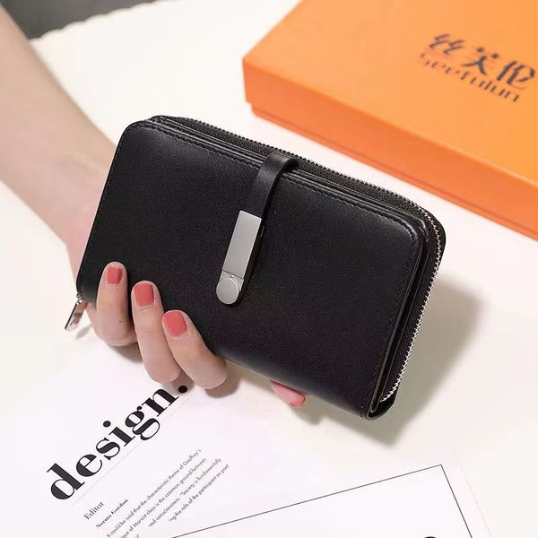 short purse women's card holders soft leather leisure multi card zipper zero folding small wallet, Brown;gray
short purse women's card holders soft leather leisure multi card zipper zero folding small wallet, Brown;gray