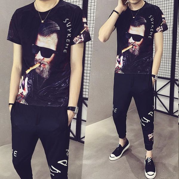 2022 men's tracksuits summer men sets casual tracksuit t-shirtpants suits fashion printed male sweatshirt outfit sportswear 2 piece set, Gray
2022 men's tracksuits summer men sets casual tracksuit t-shirtpants suits fashion printed male sweatshirt outfit sportswear 2 piece set, Gray