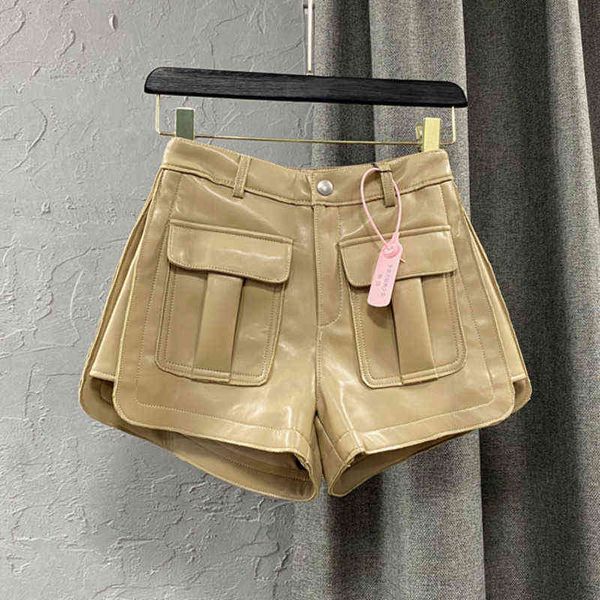 premium spring arrival high waist cargo short pants loose pockets wide peg pu shorts casual women gd662, White;black
premium spring arrival high waist cargo short pants loose pockets wide peg pu shorts casual women gd662, White;black