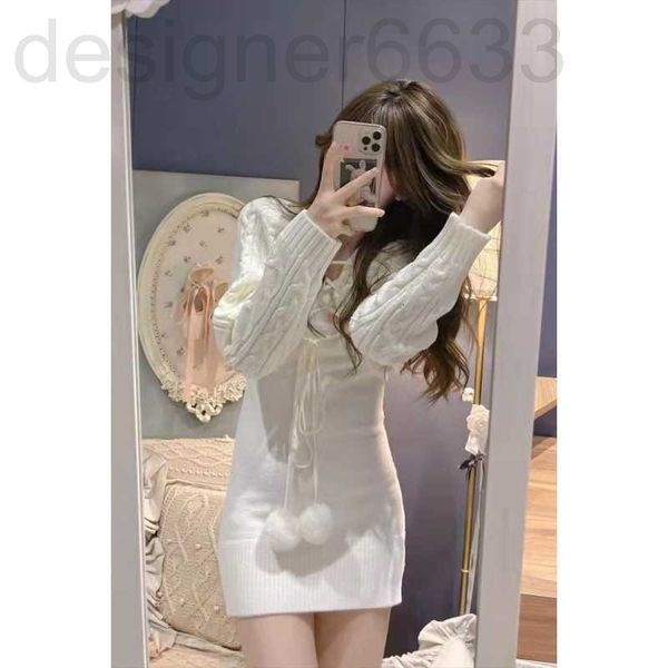women's knits & tees designer fashion korean autumn and winter knitted sweater cardigan jacket + suspender half body two-piece suit fas, White
women's knits & tees designer fashion korean autumn and winter knitted sweater cardigan jacket + suspender half body two-piece suit fas, White