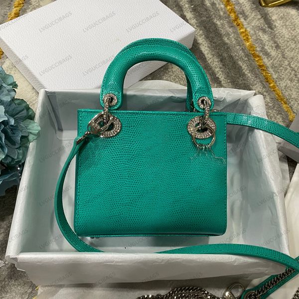 luxury designer diana mini tote bag 2022 classic 17cm green lizard pattern fashion one shoulder full diamond silver buckle flap closure deta
luxury designer diana mini tote bag 2022 classic 17cm green lizard pattern fashion one shoulder full diamond silver buckle flap closure deta