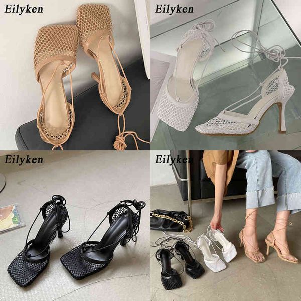 dress shoes eilyken autumn mesh casual pumps sandals female square toe high heel lace up cross tied stiletto hollow tacones de mujer 220507, Black
dress shoes eilyken autumn mesh casual pumps sandals female square toe high heel lace up cross tied stiletto hollow tacones de mujer 220507, Black