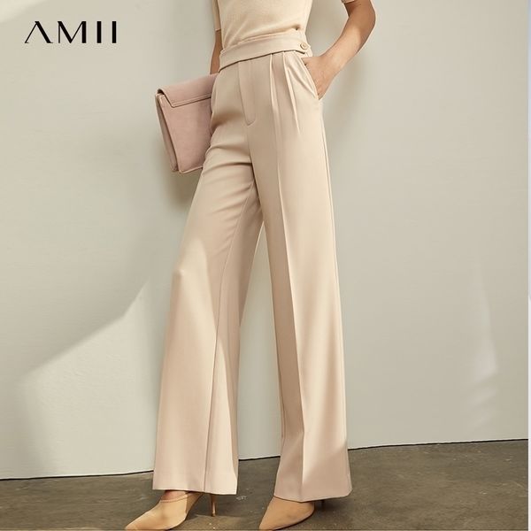 amii minimalist casual trousers autumn women elegant high waist solid wide leg pants female straight trousers 11930327 y200418, Black;white
amii minimalist casual trousers autumn women elegant high waist solid wide leg pants female straight trousers 11930327 y200418, Black;white