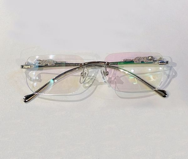 rimless optical glasses silver frame transparent lens eyelgasses frames gold rectangular men fashion sunglasses frames, Black 
rimless optical glasses silver frame transparent lens eyelgasses frames gold rectangular men fashion sunglasses frames, Black