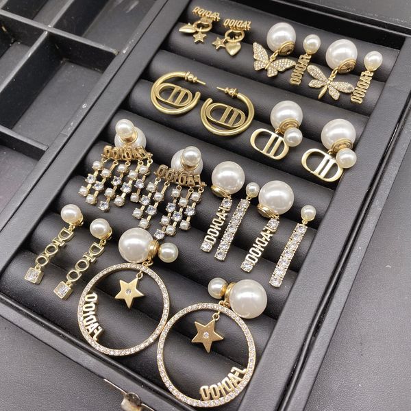 factory retail and wholesale d family new star same pearl earrings dijia net red cd letter love pearl earrings female, Golden
factory retail and wholesale d family new star same pearl earrings dijia net red cd letter love pearl earrings female, Golden