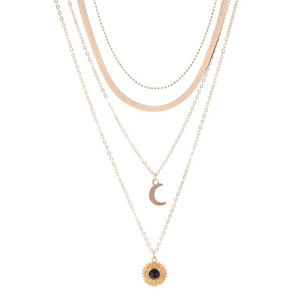 chokers trendy exaggerate multi-layer necklace metal moon green stone pendant necklaces fashion hip hop aesthetics jewelry party gift, Golden;silver
chokers trendy exaggerate multi-layer necklace metal moon green stone pendant necklaces fashion hip hop aesthetics jewelry party gift, Golden;silver