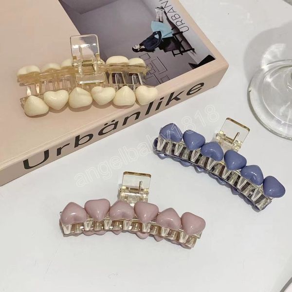 acrylic heart hair clips girls hair accessories bezel hairpins sweet candy colors lady women ponytail claw clip, Slivery;white
acrylic heart hair clips girls hair accessories bezel hairpins sweet candy colors lady women ponytail claw clip, Slivery;white