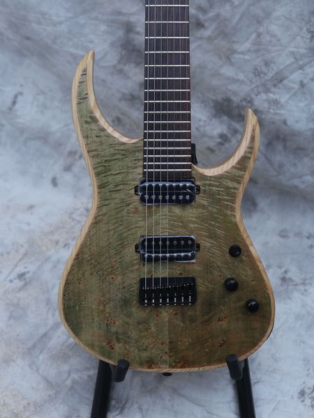7 strings ash body birdeye curly maple metal hard rock electric guitar professional set up low act
7 strings ash body birdeye curly maple metal hard rock electric guitar professional set up low act