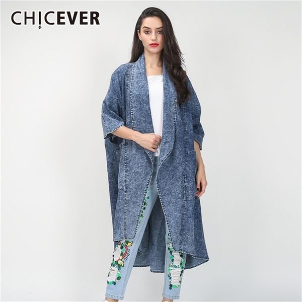 chicever asymmetrical denim women's windbreaker lapel collar half sleeve pocket female trench coats 2020 autumn fashion clothing lj2009, Tan;black
chicever asymmetrical denim women's windbreaker lapel collar half sleeve pocket female trench coats 2020 autumn fashion clothing lj2009, Tan;black