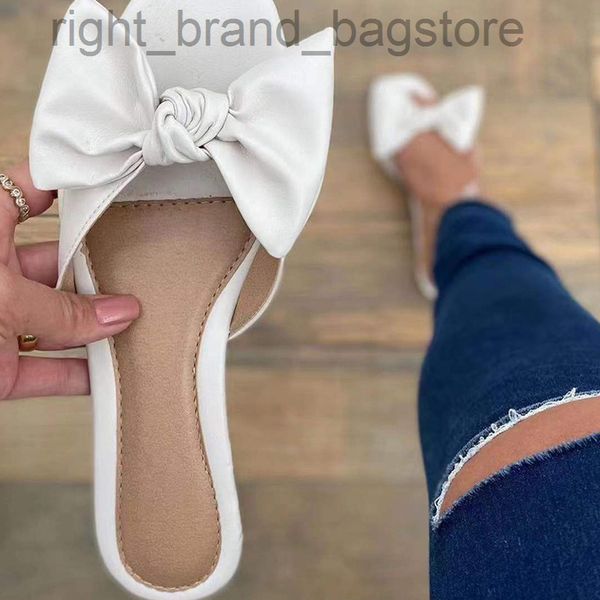 women fashion slippers square toe butterfly knot plus size female slides flat shoes casual pu solid concise lady summer footwear w220804, Black
women fashion slippers square toe butterfly knot plus size female slides flat shoes casual pu solid concise lady summer footwear w220804, Black