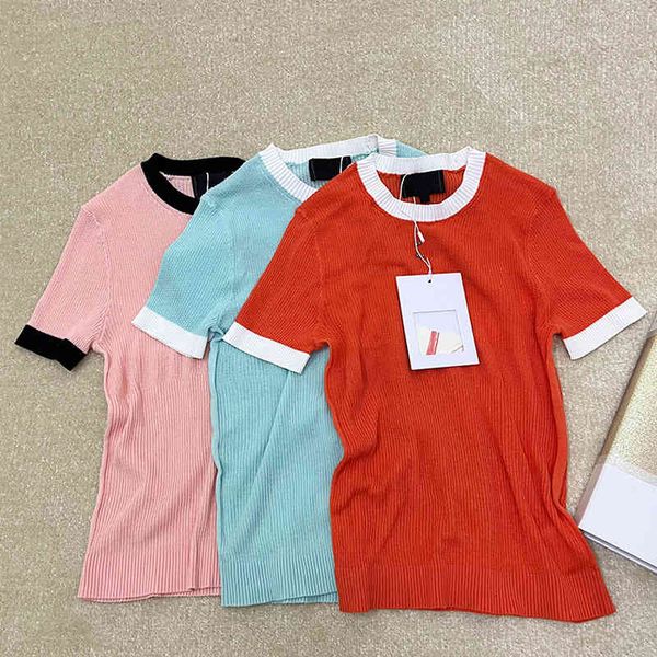 women's t-shirt round neck short sleeved sweater women's summer sweet temperament age reduced thin top, White
women's t-shirt round neck short sleeved sweater women's summer sweet temperament age reduced thin top, White