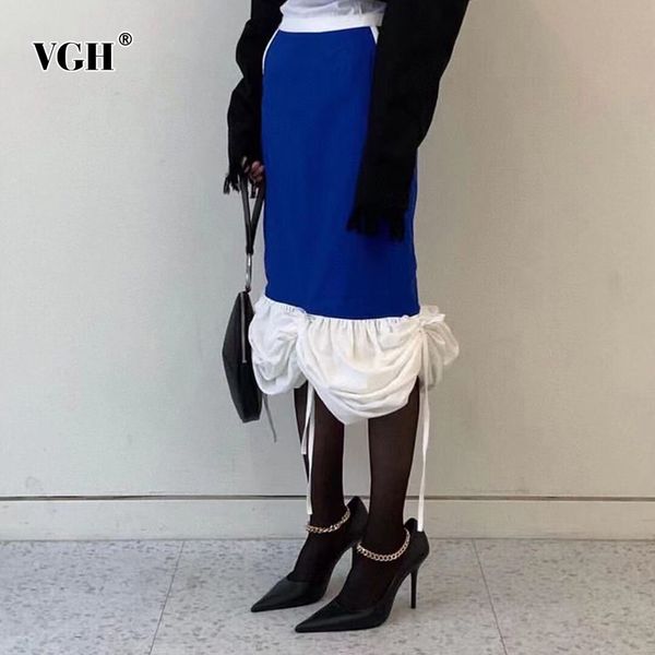 hit color casual skirt for women high waist drawstring patchwork ruffles a line midi skirts female summer fashion style 210507, Black
hit color casual skirt for women high waist drawstring patchwork ruffles a line midi skirts female summer fashion style 210507, Black