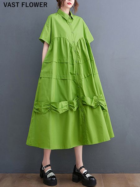 green vintage patchwork shirt dresses for women short sleeve loose casual long summer dress fashion elegant clothing, Black;gray
green vintage patchwork shirt dresses for women short sleeve loose casual long summer dress fashion elegant clothing, Black;gray