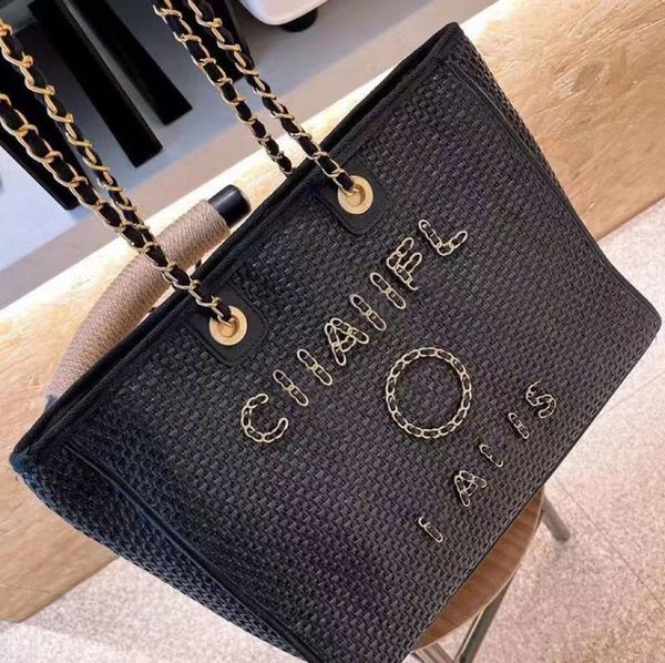 luxury fashion designer beach bags large ch linen woven women evening handbag straw knitting shoulder portable brand classic female big shop
luxury fashion designer beach bags large ch linen woven women evening handbag straw knitting shoulder portable brand classic female big shop