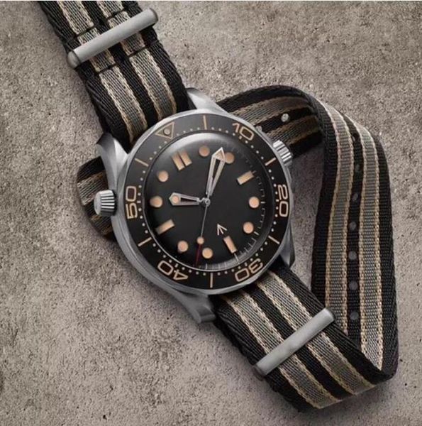 ceramic bezel nttd 42mm no time to die men orologio sapphire mens watches movement mechanical montre de luxe watch james bond 007 nato 300m, Slivery;brown
ceramic bezel nttd 42mm no time to die men orologio sapphire mens watches movement mechanical montre de luxe watch james bond 007 nato 300m, Slivery;brown