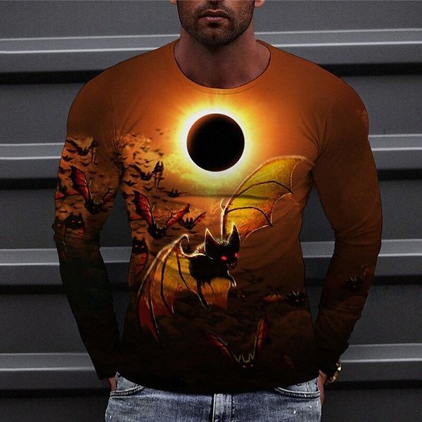 men's tee t shirt shirt 3d print graphic prints bat crew neck halloween daily print long sleeve casual designer big and tall orange 03, White;black
men's tee t shirt shirt 3d print graphic prints bat crew neck halloween daily print long sleeve casual designer big and tall orange 03, White;black