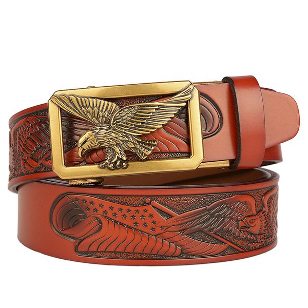 2022 men design belt classic fashion cowhide business casual belt wholesale women eagle carved metal automatic buckle leather width 3.5cm wi, Black;brown
2022 men design belt classic fashion cowhide business casual belt wholesale women eagle carved metal automatic buckle leather width 3.5cm wi, Black;brown