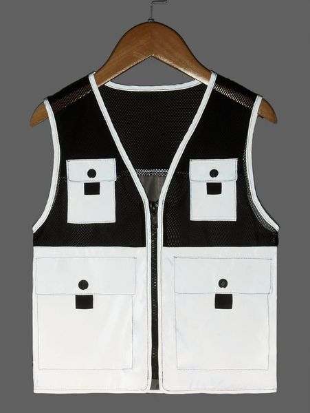 toddler boys zip up pocket patched mesh panel reflective vest jacket she, Blue;gray
toddler boys zip up pocket patched mesh panel reflective vest jacket she, Blue;gray