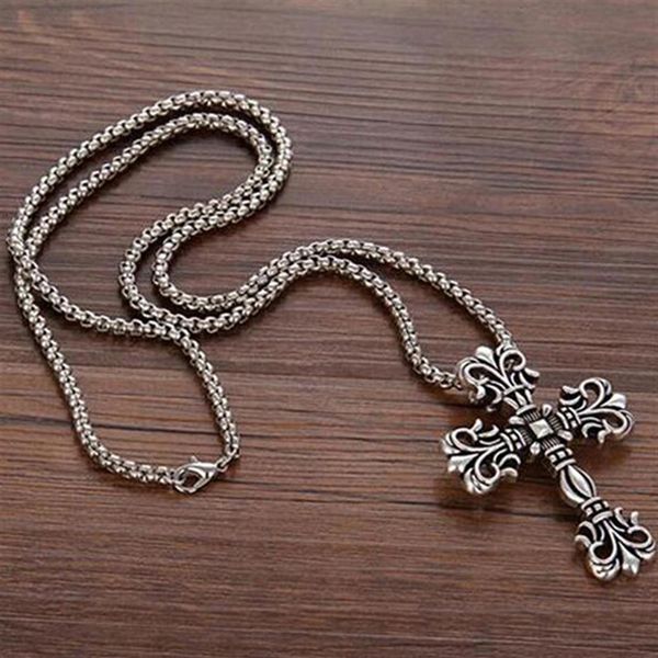 whole cross stainless steel necklace titanium steels vintage retro gothic punk styles hip-hop sweater chain party jewelry acce261o, Silver
whole cross stainless steel necklace titanium steels vintage retro gothic punk styles hip-hop sweater chain party jewelry acce261o, Silver