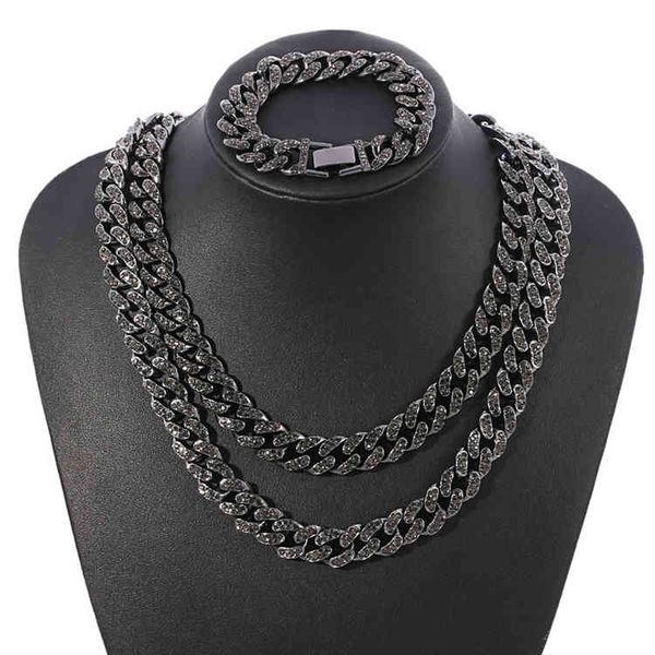 wholesale black 13mm iced out cubic zircon diamond cz cuban link chain miami cuba necklace bracelet hip hop jewelry for men, Silver
wholesale black 13mm iced out cubic zircon diamond cz cuban link chain miami cuba necklace bracelet hip hop jewelry for men, Silver