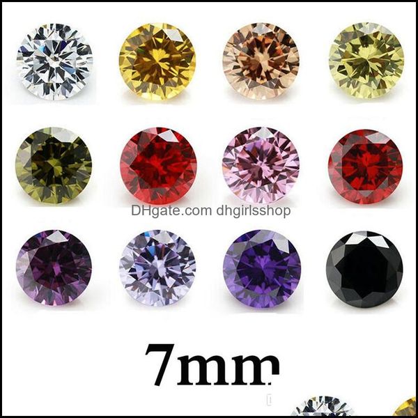 loose diamonds jewelry new 100pcs a bag 7mm 5a round faceted cut zircon beads vvs cubic diy good quality gemstones accesso dhj29, Black
loose diamonds jewelry new 100pcs a bag 7mm 5a round faceted cut zircon beads vvs cubic diy good quality gemstones accesso dhj29, Black
