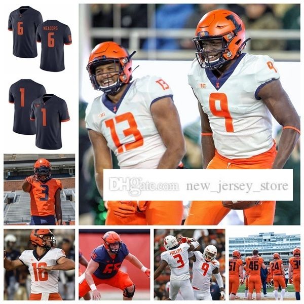 ncaa custom illinois fighting college illini football jerseys stitched jenkins kevin hardy simeon rice justice williams jersey, Black
ncaa custom illinois fighting college illini football jerseys stitched jenkins kevin hardy simeon rice justice williams jersey, Black