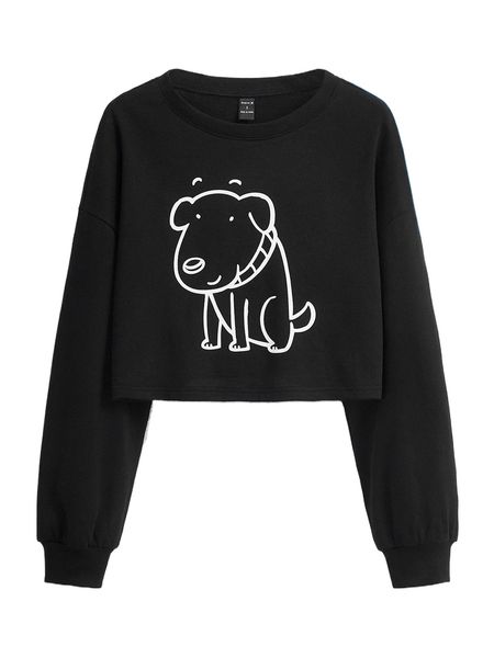 x koreyscottillustration cartoon graphic drop shoulder sweatshirt l81t#, Black
x koreyscottillustration cartoon graphic drop shoulder sweatshirt l81t#, Black