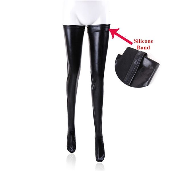 s2xl large size black leather pole dance medias silicone band knee high stockings lingerie latex clubwear 220613, Red;black
s2xl large size black leather pole dance medias silicone band knee high stockings lingerie latex clubwear 220613, Red;black