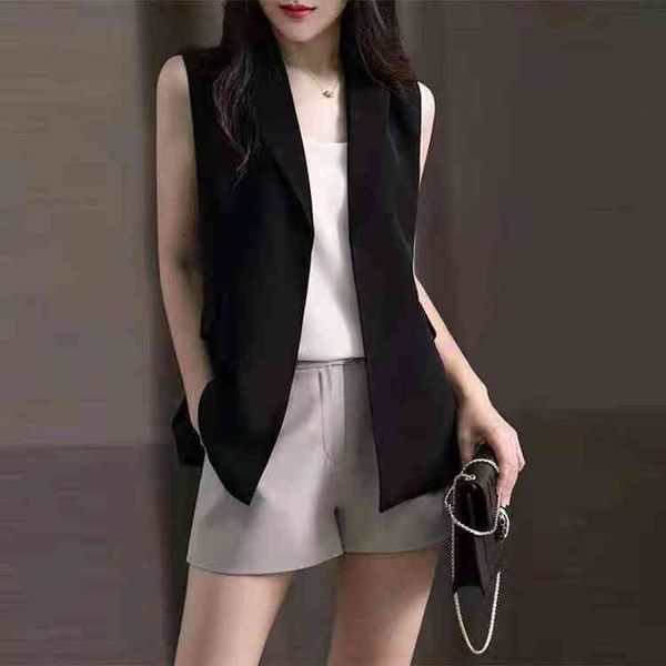 women's vests th generation of triacetacid vest fashion versatile thin black sharp weapon small coat, Black;white
women's vests th generation of triacetacid vest fashion versatile thin black sharp weapon small coat, Black;white