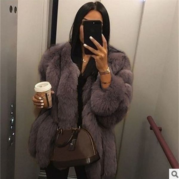 elegant fluffy faux fur coat women short furry fake fur winter outerwear pink grey coat autumn casual party overcoat lj201106, Black
elegant fluffy faux fur coat women short furry fake fur winter outerwear pink grey coat autumn casual party overcoat lj201106, Black