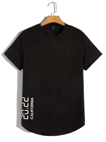 men letter graphic tee k6x8#, White;black 
men letter graphic tee k6x8#, White;black