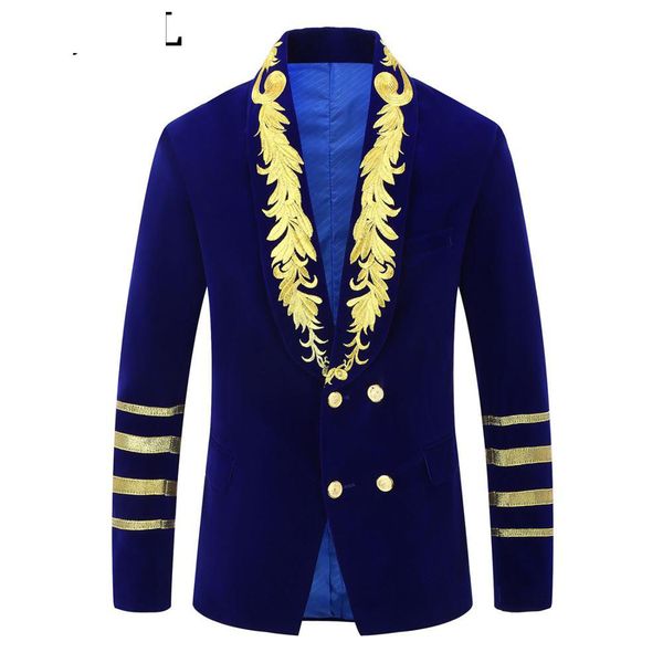 men's suits & blazers navy style performance clothes men's singer host stage embroidered dress court suit coat, White;black
men's suits & blazers navy style performance clothes men's singer host stage embroidered dress court suit coat, White;black