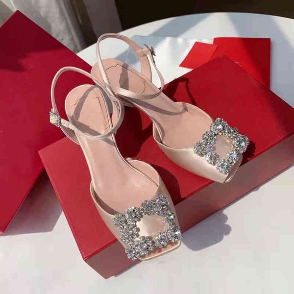 spring and sandals summer sandals women's snowflake square buckle head silk satin fish mouth high heels znht, Black
spring and sandals summer sandals women's snowflake square buckle head silk satin fish mouth high heels znht, Black